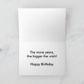 Carte Joyeux anniversaire 1963 Année de naissance 60's 6 (Intérieur)