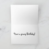 Carte Joyeux anniversaire 1976 Année de naissance 70's s (Intérieur)