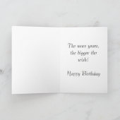 Carte Joyeux anniversaire 1999 Nouvelles de l'année de n (Intérieur)