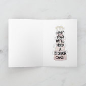 Carte Joyeux anniversaire - 1 an (Intérieur)