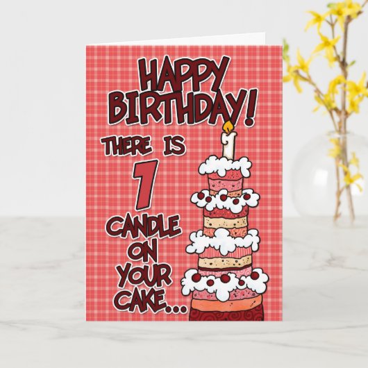 Carte Joyeux anniversaire - 1 an (Fleur jaune)