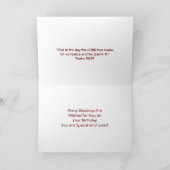 Carte Joyeux anniversaire 21 Christian Card (Intérieur)