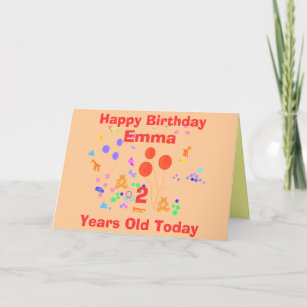 Invitations Faire Part Cartes Joyeux Anniversaire Emma Zazzle Be