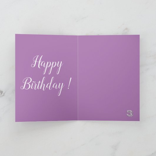 Carte Joyeux anniversaire 3 (Intérieur)