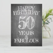 Carte Joyeux anniversaire - 50 ans et fabuleux (Debout devant)