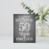 Carte Joyeux Anniversaire - 50 Ans & Fabuleux (Debout devant)
