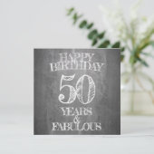 Carte Joyeux Anniversaire - 50 Ans & Fabuleux (Debout devant)