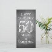 Carte Joyeux Anniversaire - 50 Ans & Fabuleux (Debout devant)