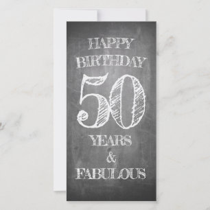 Carte Joyeux Anniversaire - 50 Ans & Fabuleux