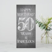 Carte Joyeux Anniversaire - 50 Ans & Fabuleux (Debout devant)