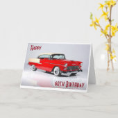 CARTE JOYEUX ANNIVERSAIRE "60 ANS" À UN HOMME CLASSIQUE (Fleur jaune)