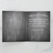 Carte Joyeux anniversaire - 60 ans & Fabuleux en chalkbo (Intérieur)