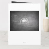 Carte Joyeux anniversaire - 60 ans & Fabuleux en chalkbo (Dos)