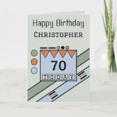 Carte Joyeux anniversaire 70 aujourd'hui ajouter nom ver (Devant)