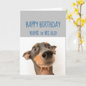 Carte Joyeux anniversaire 70ème Secret à regarder JEUNE  (Fleur jaune)