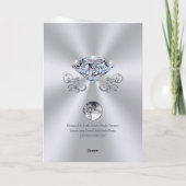 Carte Joyeux Anniversaire 75ème Anniversaire Voeux pour  (Dos)