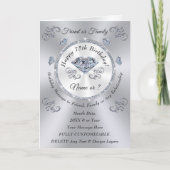 Carte Joyeux Anniversaire 75ème Anniversaire Voeux pour  (Devant)