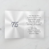 Carte Joyeux Anniversaire 75ème Anniversaire Voeux pour  (Intérieur)