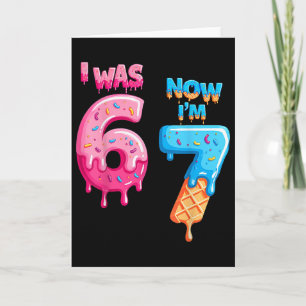 Carte Joyeux Anniversaire 7 Ans J'étais 6 Maintenant J'a