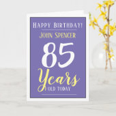 Carte Joyeux anniversaire 85 ans (Fleur jaune)