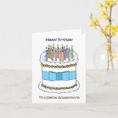 Carte Joyeux anniversaire à Acupuncturist (Fleur jaune)