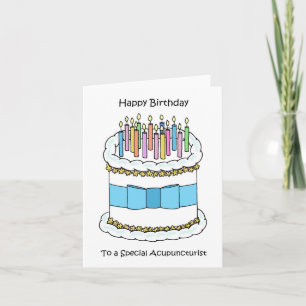 Carte Joyeux anniversaire à Acupuncturist
