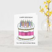 Carte Joyeux anniversaire à Baby Mama (Fleur jaune)