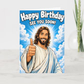 Carte Joyeux Anniversaire — À Bientôt ! (Devant)