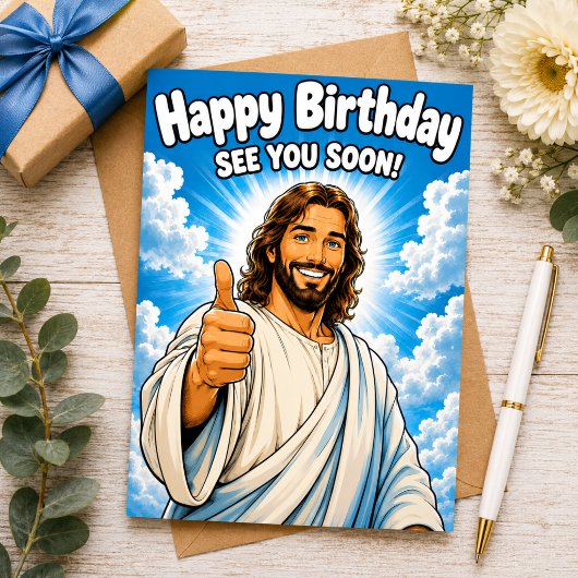 Carte Joyeux Anniversaire — À Bientôt !