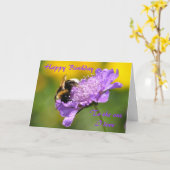 Carte Joyeux anniversaire, à celui que j'aime (Fleur jaune)