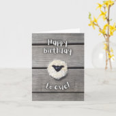 Carte Joyeux anniversaire à Ewe (Fleur jaune)