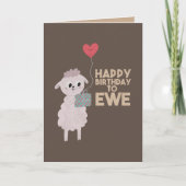 Carte Joyeux anniversaire à Ewe (Devant)