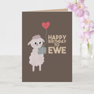 Carte Joyeux anniversaire à Ewe