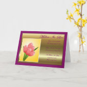 Carte Joyeux anniversaire à la belle-mère avec des fleur (Fleur jaune)