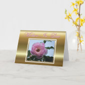 Carte Joyeux anniversaire à la belle-mère avec des fleur (Fleur jaune)