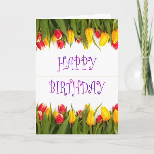 Carte Joyeux anniversaire à la belle-mère avec des fleur (Devant)
