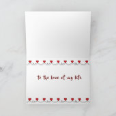 CARTE "Joyeux ANNIVERSAIRE" À L'AMOUR DE MA VIE (Intérieur)