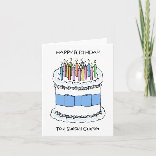 Carte Joyeux anniversaire à l'artisan (Devant)