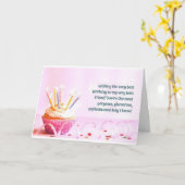 CARTE JOYEUX ANNIVERSAIRE À **LE MEILLEUR AMI JAMAIS!**  (Fleur jaune)