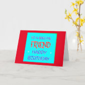 CARTE JOYEUX ANNIVERSAIRE À **LE MEILLEUR AMI JAMAIS!**  (Fleur jaune)