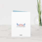 Carte Joyeux Anniversaire à l'envers du dessin de Corgi (Dos)