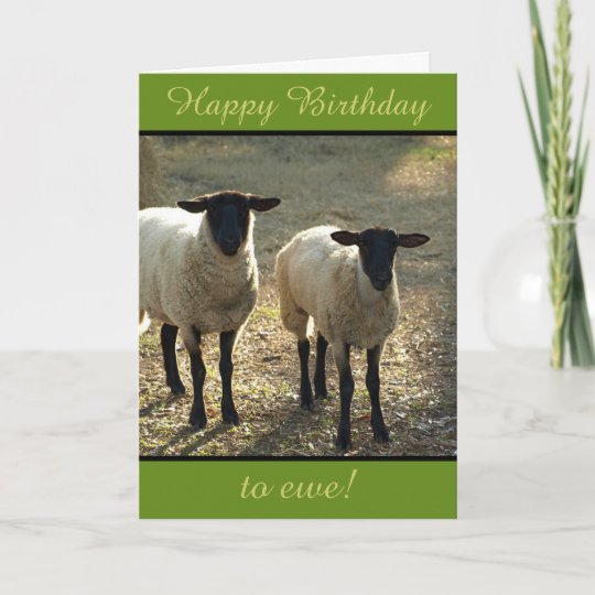 Carte Joyeux Anniversaire A L Ewe De L Horloge Personna Zazzle Be