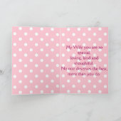 Carte Joyeux anniversaire, à ma belle épouse (Intérieur)