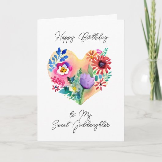 Carte Joyeux anniversaire à ma douce Godgirl (Devant)