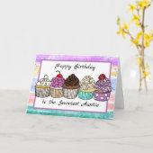 Carte Joyeux Anniversaire à Ma Douce Tante (Fleur jaune)