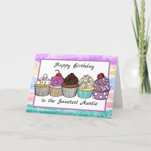 Carte Joyeux Anniversaire à Ma Douce Tante