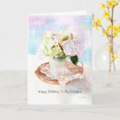 Carte Joyeux anniversaire à ma fille (Fleur jaune)