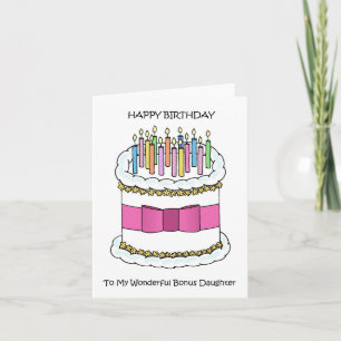 Carte Joyeux anniversaire à ma fille bonus