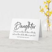 Carte Joyeux anniversaire à ma fille de maman drôle (Fleur jaune)