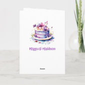 Carte Joyeux anniversaire à ma fille douce Personnalisé (Dos)